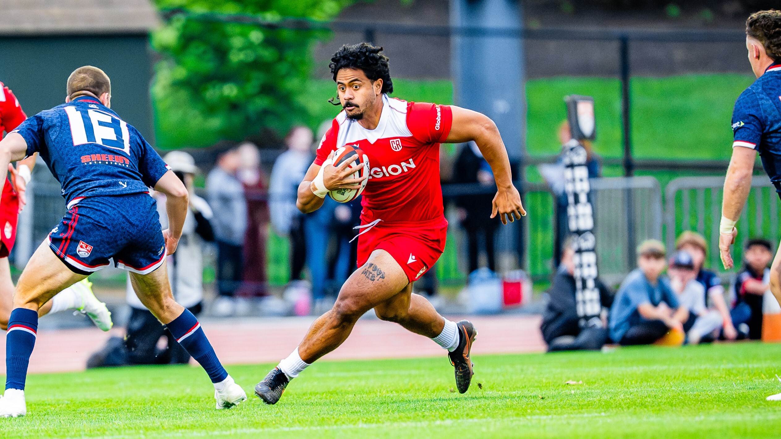 Cassh Maluia with the carry. Photo: Legion Media
